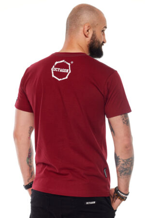 T-shirt-Octagon-Logo-Smash-burgund-sklep-octagon-piekary-slaskie_2