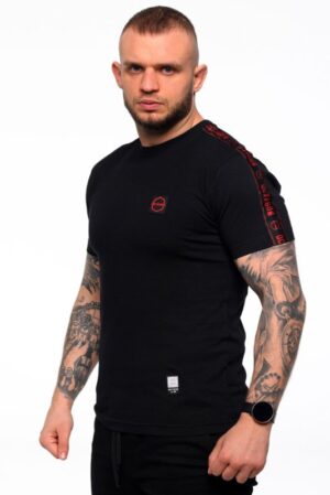 t-shirt-octagon-stripe- red-sklep-octagon-piekary-slaskie_2