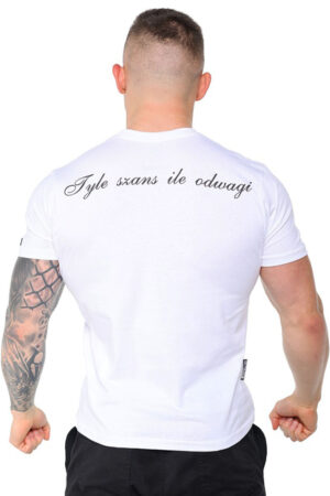 t-shirt-octagon-tyle-szans-ile-szans-tyle-odwagi-white-sklep-octagon-piekary-slaskie