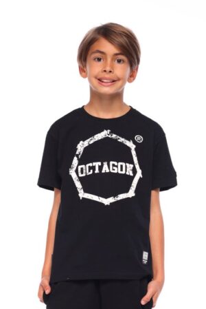 t-shirt-dzieciecy-octagon-logo-smash-black-logo-white-sklep-octagon-piekary-slaskie